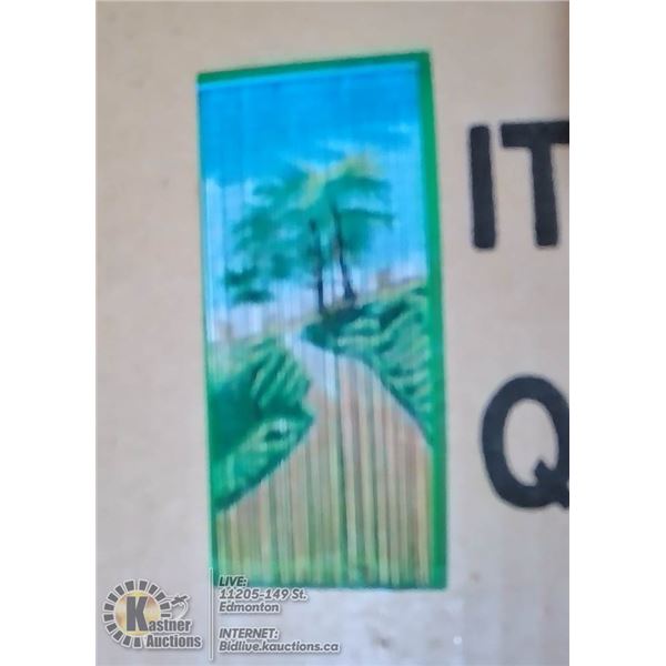 NEW BEADED CURTAIN / WALL HANGING WITH AN ASIAN