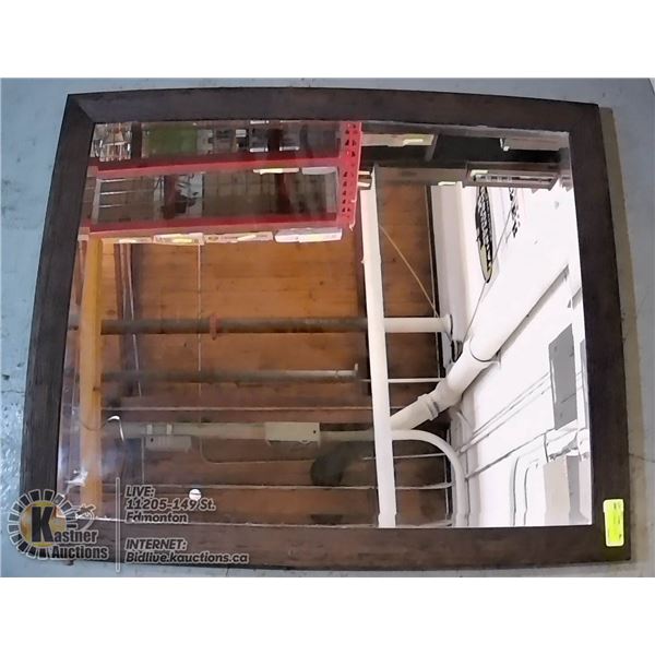 UNCLAIMED MIRROR W/ WOOD FRAME