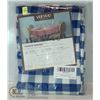 Image 1 : VEEYO BLUE PLAID TABLECLOTH.