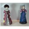 Image 1 : 2 RUSSIAN LADY PORCELAIN DOLLS APPROX 9"