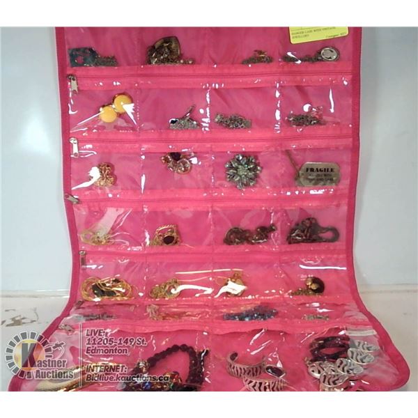 HANGER CASE WITH VINTAGE JEWELLERY