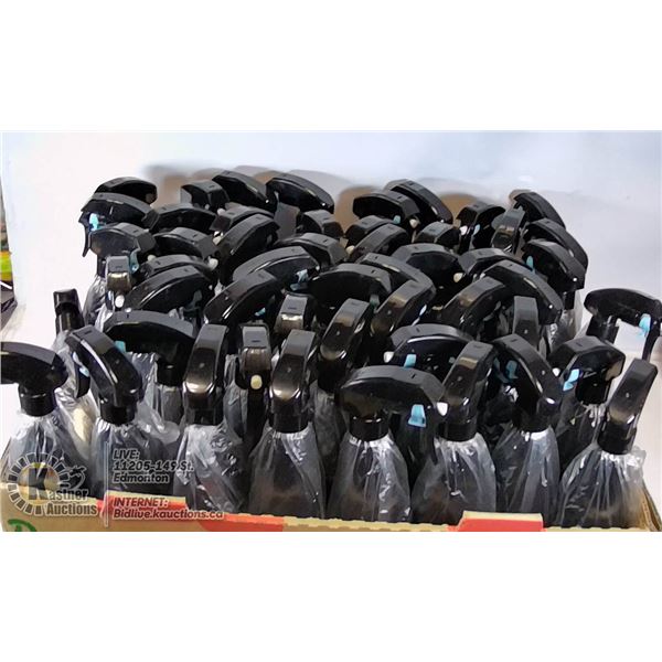 LARGE FLAT OF NEW SPRAY BOTTLES.