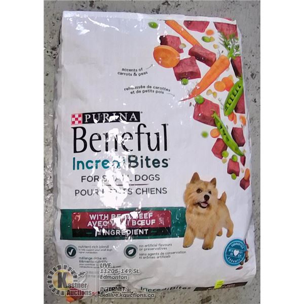 7KG BAG OF BENEFUL INCEDIBITES FOR SMALL DOGS.