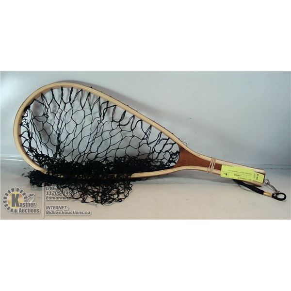 WOODEN TROUT FISHING NET