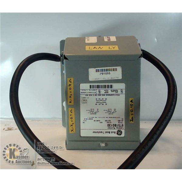 NEW - BUCK BOOSTER TRANSFORMER - VALUE $450