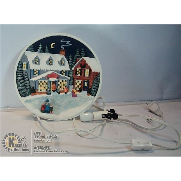 BRADFORD EXCHANGE "CHURCH AT THE BEND" PLATE WITH