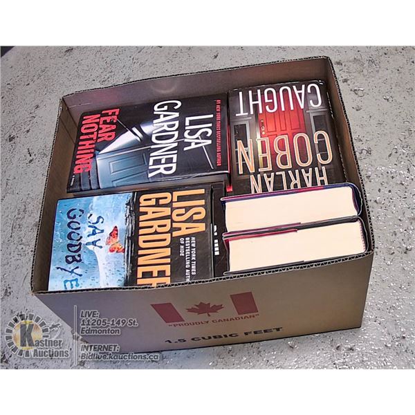 HARDCOVER BOOKS- LOT OF 25- MYSTERY THEME- ASST.