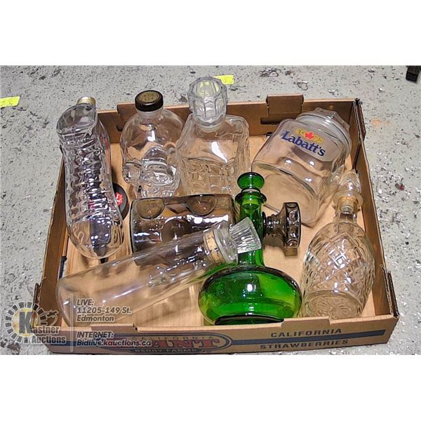 XL BOX OF COLLECTABLE DECANTERS