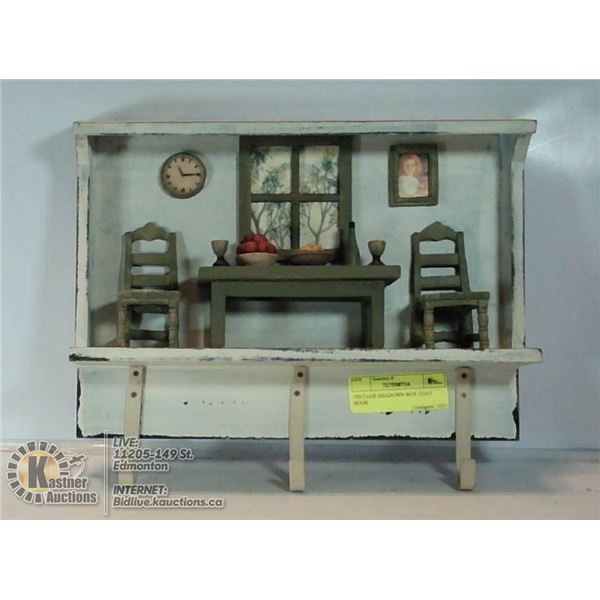 VINTAGE SHADOWN BOX COAT HOOK