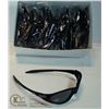 Image 1 : BOX OF MATTE BLACK COMFORT EAR SUNGLASSES.