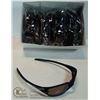 Image 1 : BOX OF MATTE BLACK COMFORT EAR SUNGLASSES.