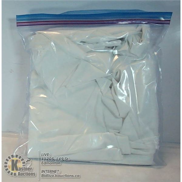 SET OF 4 - WHITE COTTON PERCALE COTTON PILLOW CASE