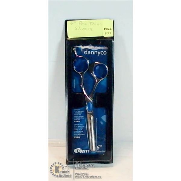 6" DANNYCO PROFESSIONAL THINNING SHEARS. SALON