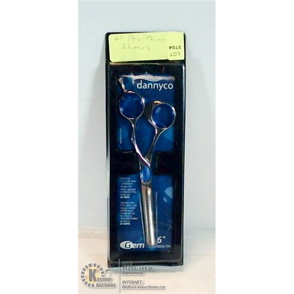 6" DANNYCO PROFESSIONAL THINNING SHEARS. SALON