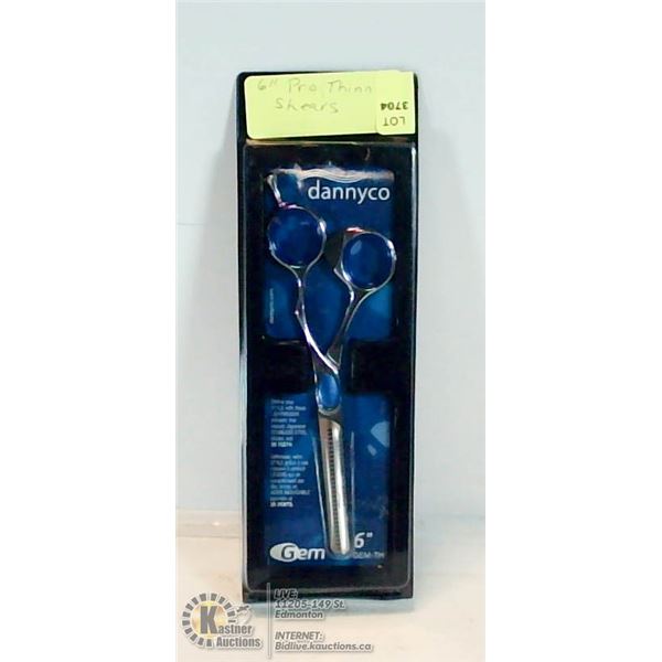 6" DANNYCO PROFESSIONAL THINNING SHEARS. SALON