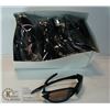 Image 1 : BOX OF MATTE BLACK COMFORT EAR SUNGLASSES.