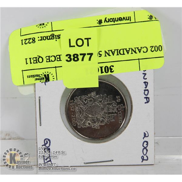 2002 CANADIAN 50 CENT PIECE QE11
