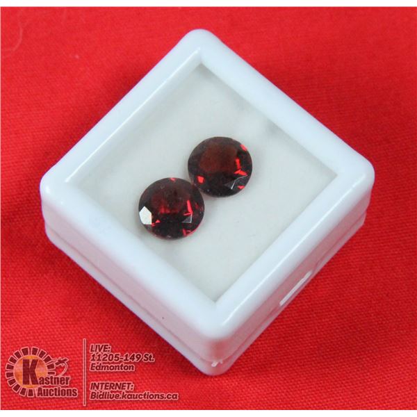 #101-DARK RED GARNET GEMSTONES ROUND 3.5CT