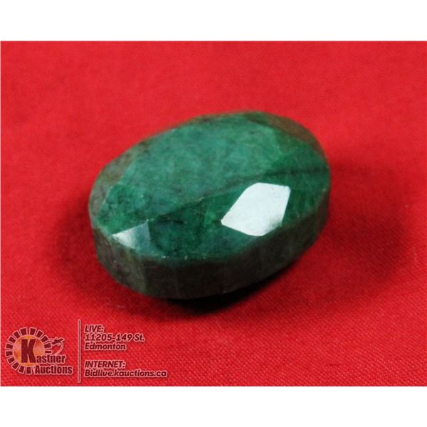 #141-GREEN EMERALD GEMSTONE 82.0CT