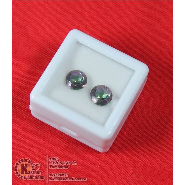 #145-MYSTIC QUARTZ GEMSTONES ROUND 2.5CT
