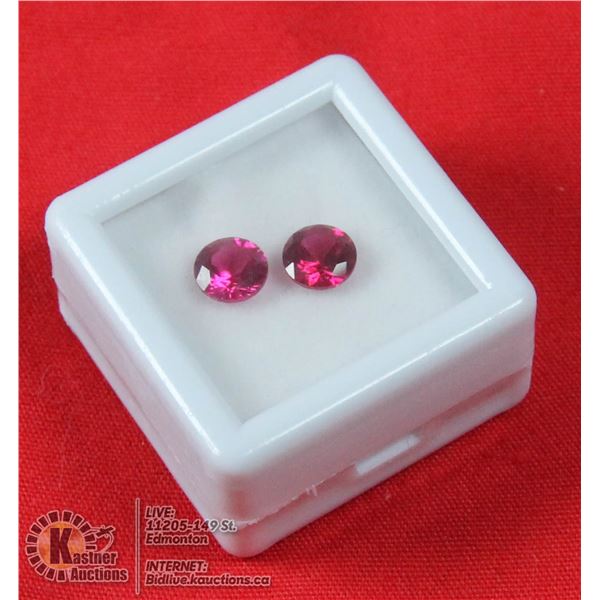 #1-RED RUBY MAZOMBIQUE 2.0CT, ROUND 6MM