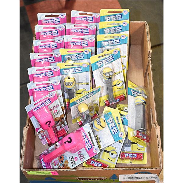 FLAT LOT OF PEZ DISPENSERS