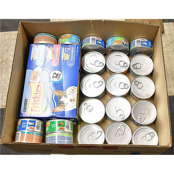 FLAT LOT OF WET CAT FOOD