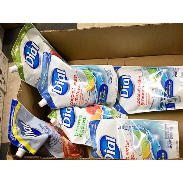 DIAL LOT OF HAND SOAP REFILLS