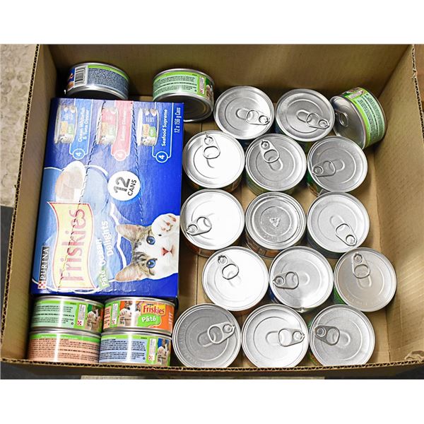 FLAT LOT OF WET CAT FOOD