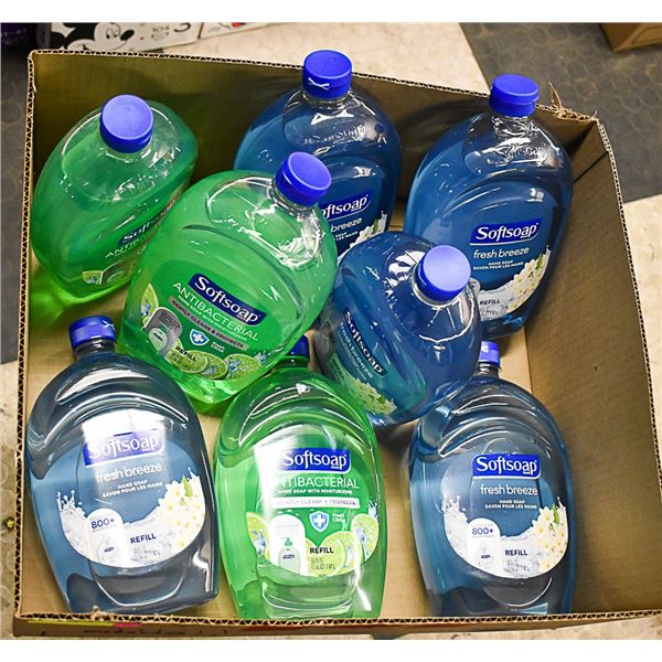 FLAT OF HAND SOAP REFILLS BOTTLES