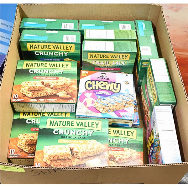 FLAT LOT OF GRANOLA  BARS