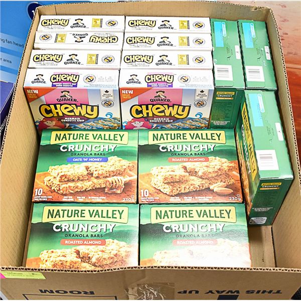 FLAT LOT OF GRANOLA  BARS