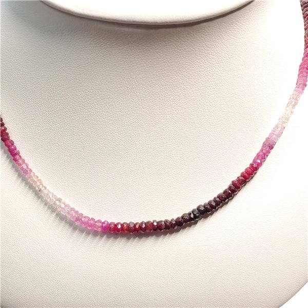 10K  NATURAL FANCY RUBY NECKLACE