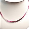Image 2 : 10K  NATURAL FANCY RUBY NECKLACE