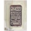 Image 1 : JM TROY OUNCE SILVER BAR