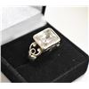 Image 1 : .925 STAMPED LADIES RING WITH LARGE RECTANGLE