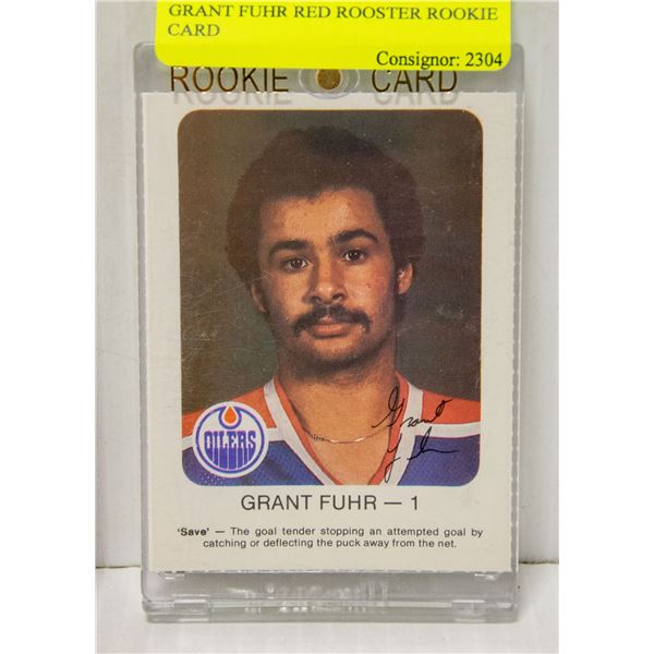 GRANT FUHR RED ROOSTER ROOKIE CARD