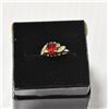 Image 1 : VINTAGE .925 SILVER & GARNET RING SIZE 5