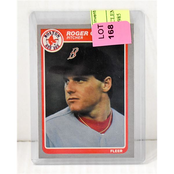 ROGER CLEMENS ROOKIE CARD FLEER 1985