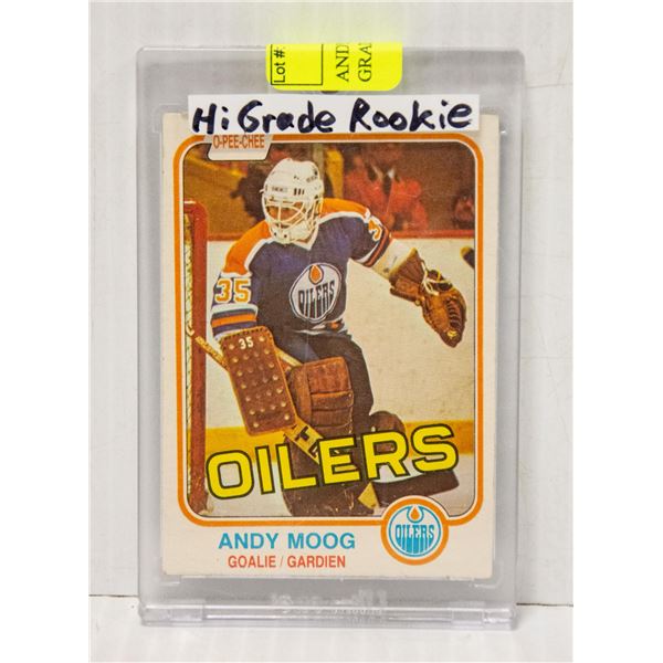 ANDY MOOG ROOKIE CARD 1981