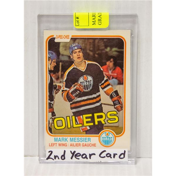 MARK MESSIER 2ND YEAR CARD 1981