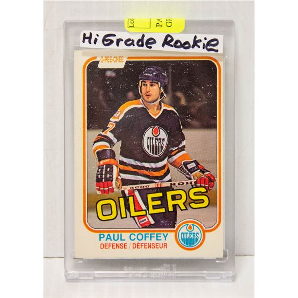 PAUL COFFEY ROOKIE CARD  1981