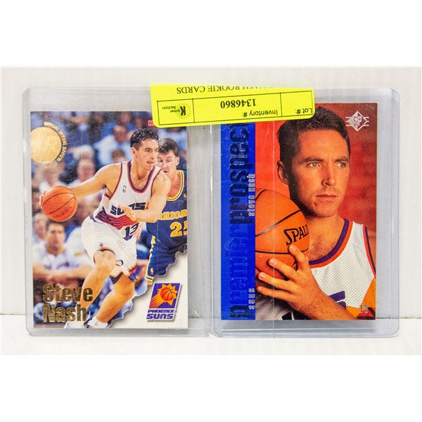 2 X STEVE NASH ROOKIE CARDS NBA CANADIAN