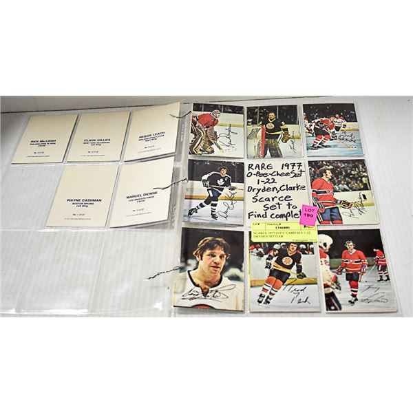 SCARCE 1977 O-P-C CARD SET 1-22 DRYDEN SITTLER