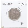 Image 1 : CANADIAN 1926 FIVE CENT COIN