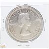 Image 2 : CANADIAN 1961 SILVER DOLLAR COIN.