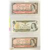 Image 1 : CANADIAN ONE AND TWO DOLLAR BILL SET.