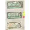 Image 1 : CANADIAN ONE DOLLAR BILL VARIETY SET.