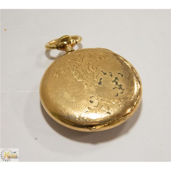 VINTAGE REGINA GOLD PLATE POCKET WATCH