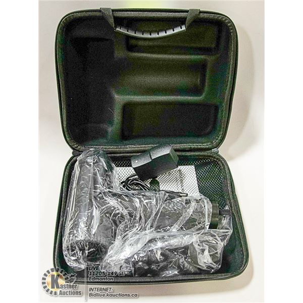 NEW PERCUSSION MASSAGE GUN W/ ATTACHEMENTS